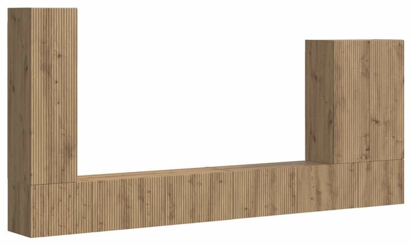 VidaXL TV falit kabinet szett 6 db Artisan tölgy