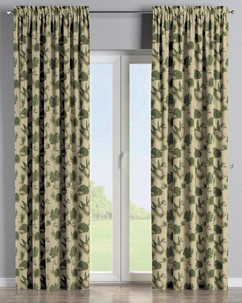 Bujtatós függöny rüssel termék színe bézs szövet fonott, mintás