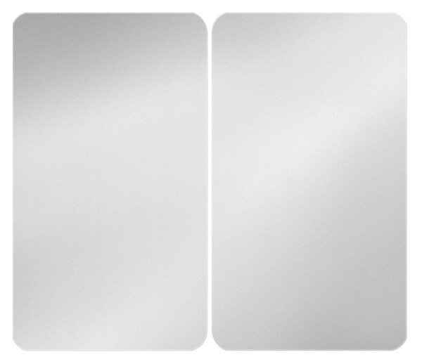 Edzett üveg tűzhely fedőlap szett 2 db-os 30x52 cm Universal Silver – Wenko