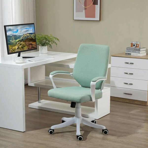 Vinsetto irodai szék, hintafunkcióval, vastagon párnázott, ergonomikus, zöld