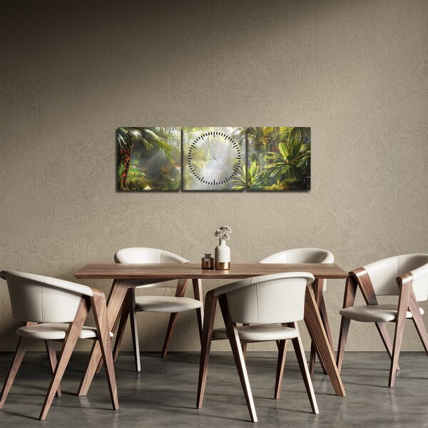 Kép - Trópusi esőerdő (órával) (90x30 cm)