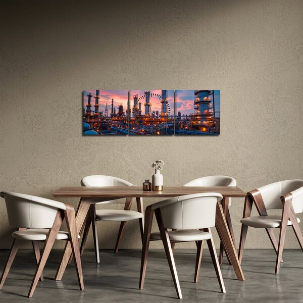 Kép - Ipari üzem (órával) (90x30 cm)