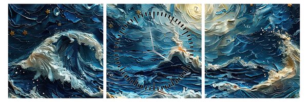 Kép - Az ég és a tenger festése (órával) (90x30 cm)