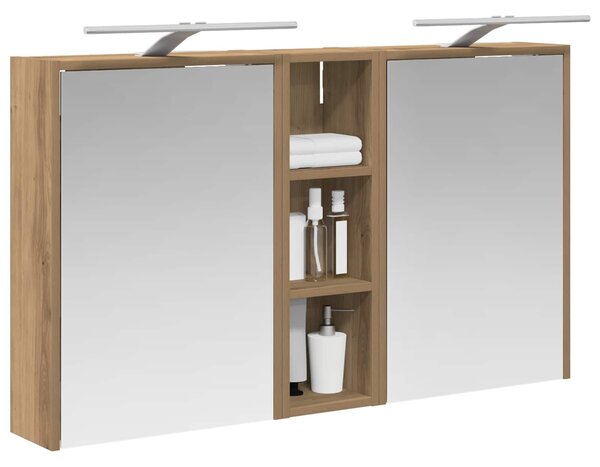 VidaXL Fürdőszobai Szekrény Szett 3 db 106 x 16 x 62,5 cm Szerelt fa