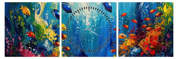 Kép - A víz alatti világ festése (órával) (90x30 cm)