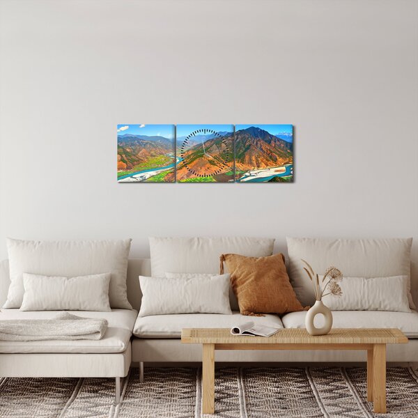 Kép - Jangce folyó (órával) (90x30 cm)