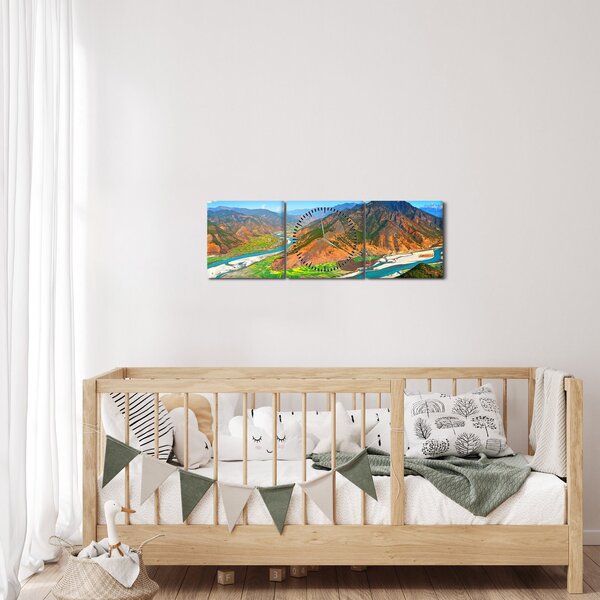 Kép - Jangce folyó (órával) (90x30 cm)