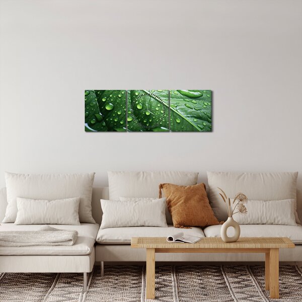 Kép - Részlet levél eső után (órával) (90x30 cm)