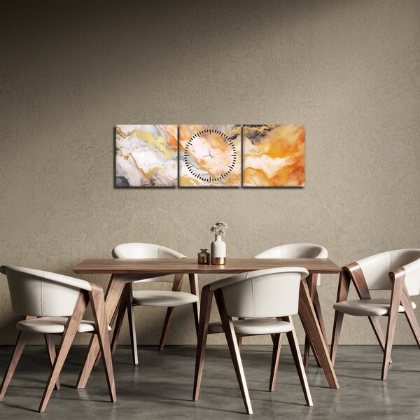 Kép - Márványozott háttér (órával) (90x30 cm)