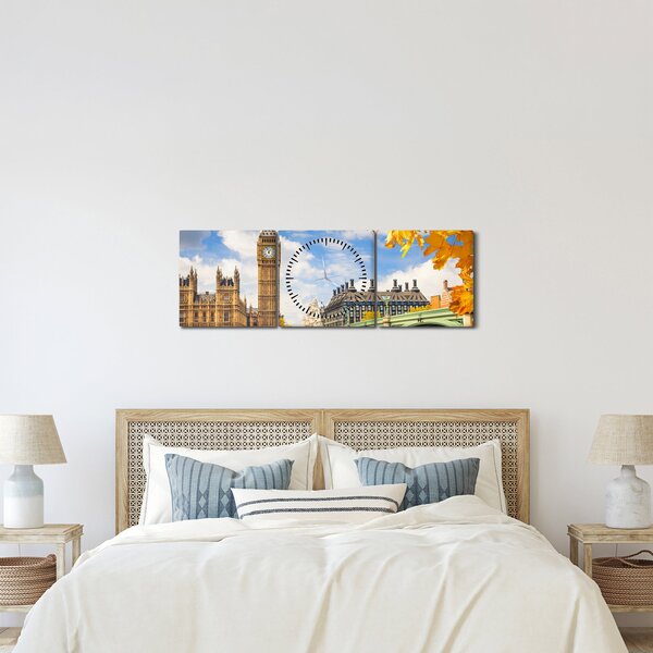 Kép - Big Ben, London (órával) (90x30 cm)