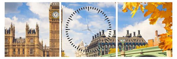 Kép - Big Ben, London (órával) (90x30 cm)