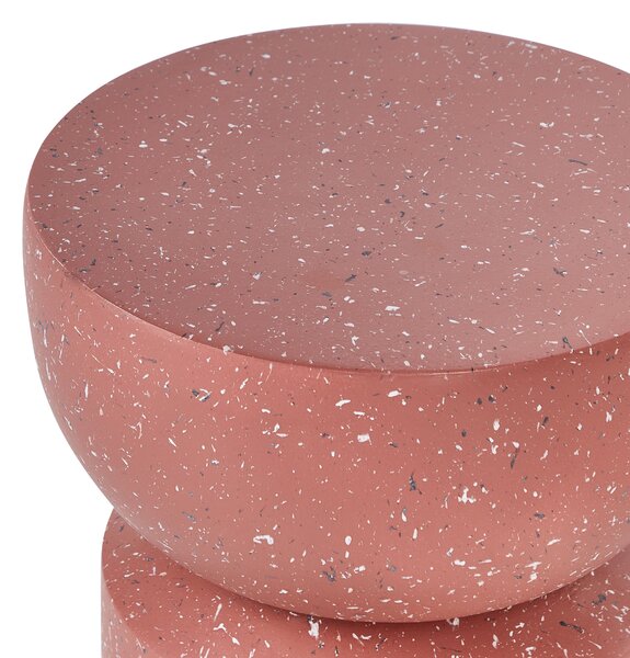 Kisasztal FALIRO 37 cm 37 cm Piros terrazzo
