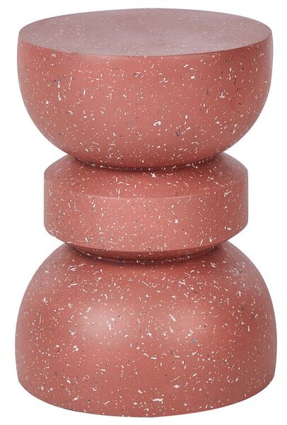 Kisasztal FALIRO 37 cm 37 cm Piros terrazzo