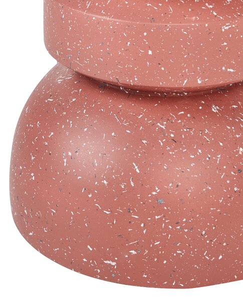 Kisasztal FALIRO 37 cm 37 cm Piros terrazzo
