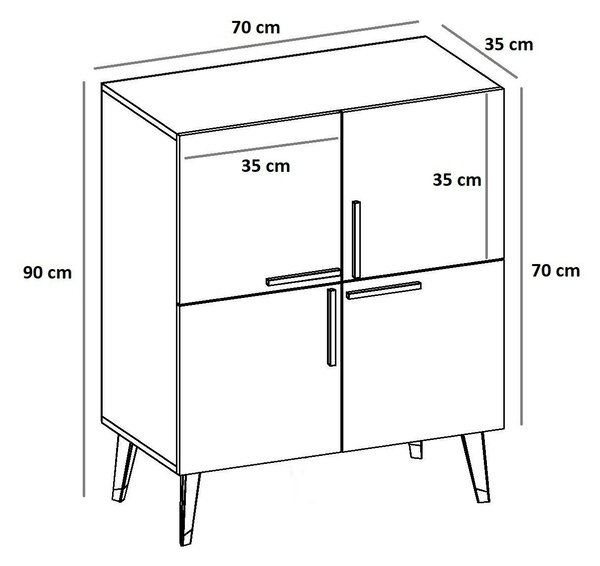 Hanah Home Console Anthracite Makro - Anthracite