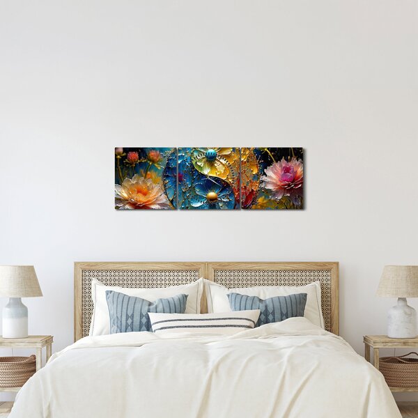 Kép - Harmónia és egyensúly (órával) (90x30 cm)