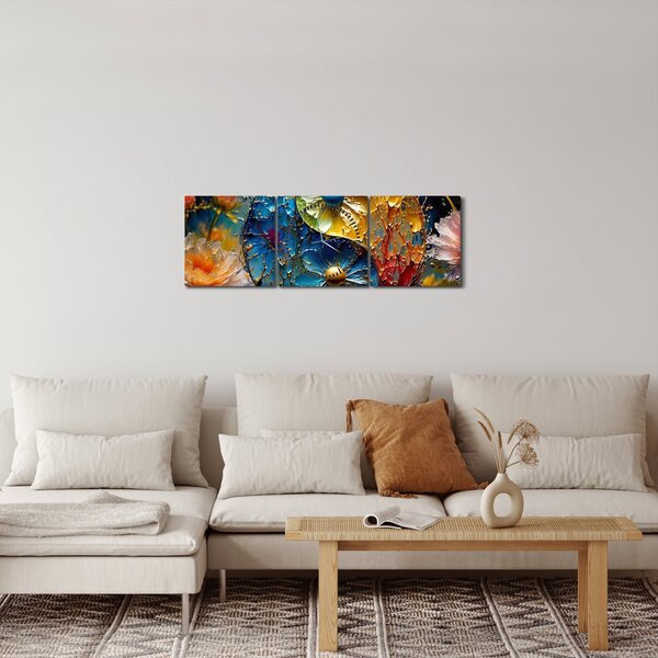 Kép - Harmónia és egyensúly (órával) (90x30 cm)