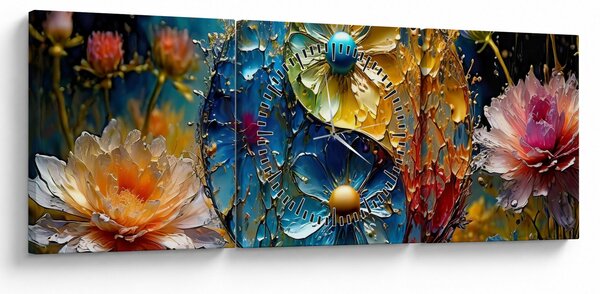 Kép - Harmónia és egyensúly (órával) (90x30 cm)