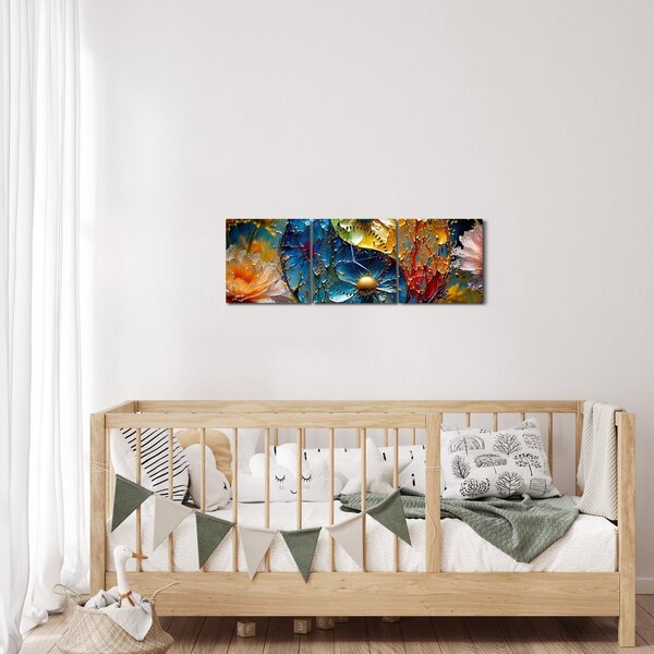 Kép - Harmónia és egyensúly (órával) (90x30 cm)