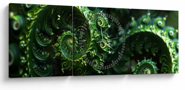 Kép - Spirálok (órával) (90x30 cm)