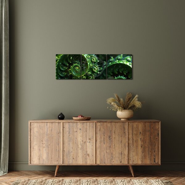 Kép - Spirálok (órával) (90x30 cm)