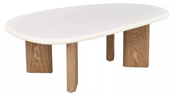Alpen Dohányzóasztal MDF Mikrocement Écru Tölgy