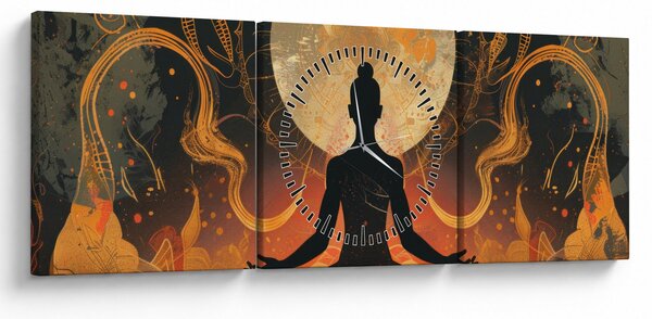 Kép - Meditáció (órával) (90x30 cm)