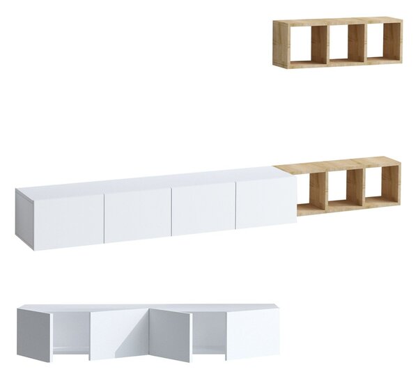Hanah Home TV Unit White Oak Pıa