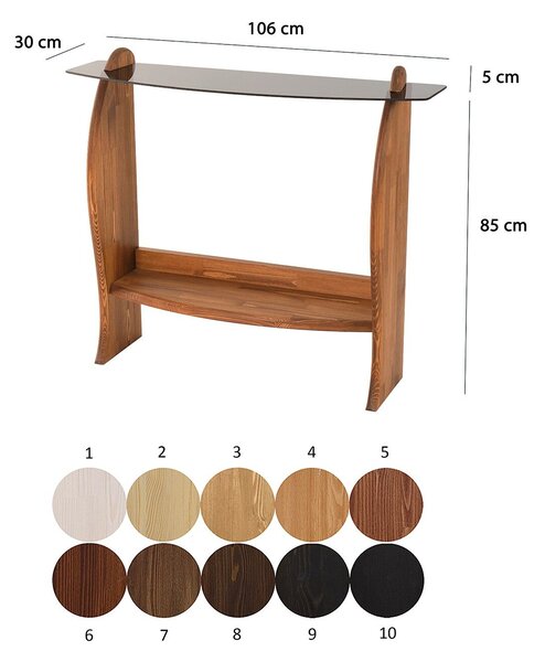Hanah Home komód Chesnut Fume Surf - Chesnut, Fume