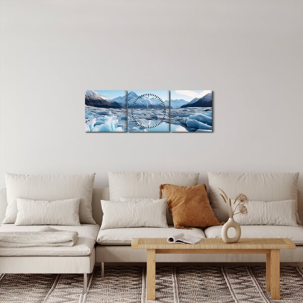 Kép - Gleccser képződmények (órával) (90x30 cm)