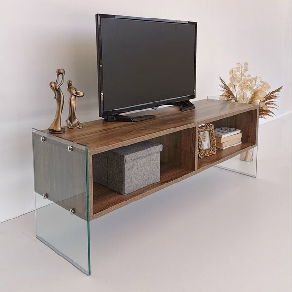 Hanah Home TV Stand Walnut TV404