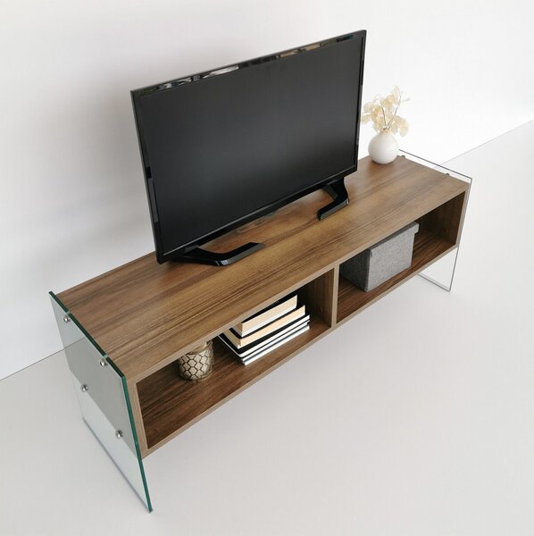 Hanah Home TV Stand Walnut TV404