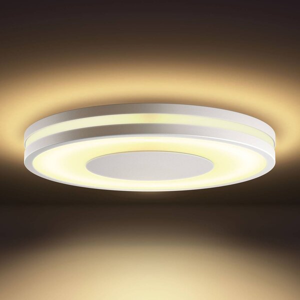 Philips Hue White Ambiance Being mennyezeti lámpa fehér, dimmelhető, Fehér / opál, Nappali / Étkező, Alumínium, Modern