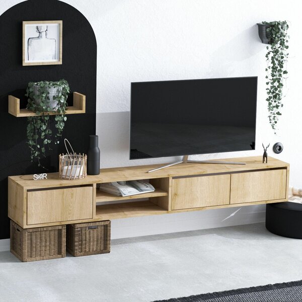 Hanah Home TV Unit Sapphire Oak Heka