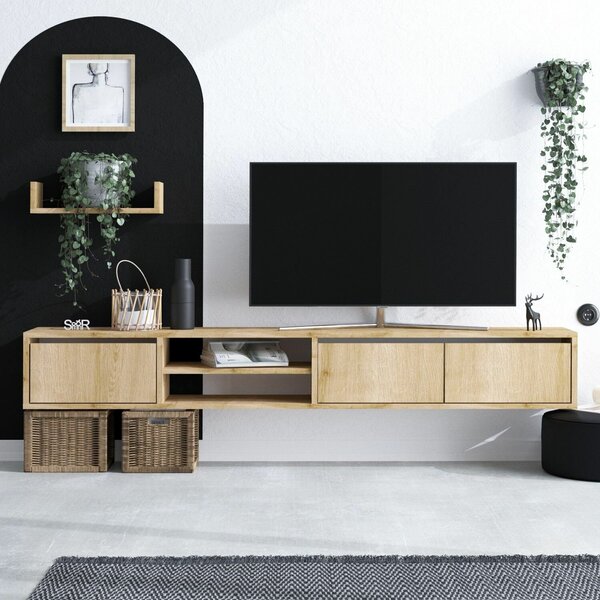 Hanah Home TV Unit Sapphire Oak Heka