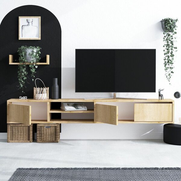 Hanah Home TV Unit Sapphire Oak Heka