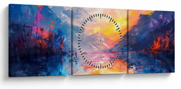 Kép - Tájképfestészet (órával) (90x30 cm)