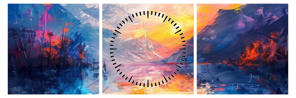 Kép - Tájképfestészet (órával) (90x30 cm)