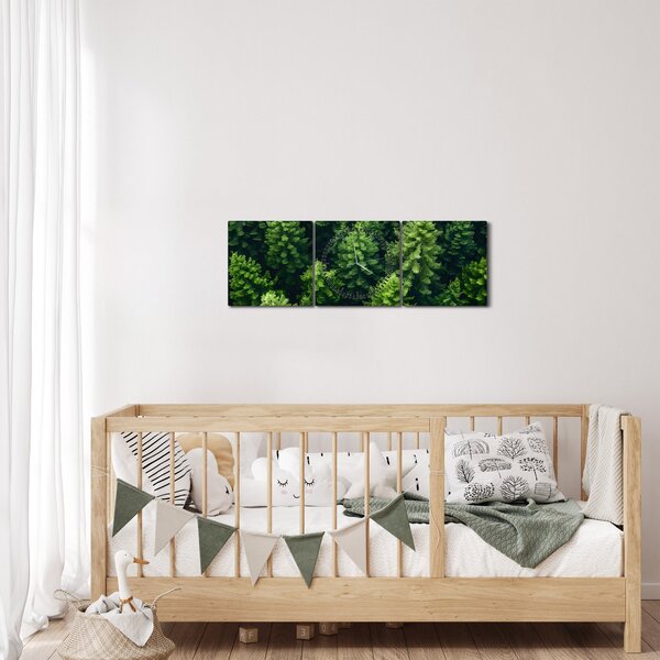 Kép - Forest (órával) (90x30 cm)