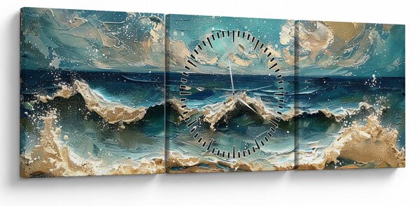 Kép - A tenger festése (órával) (90x30 cm)