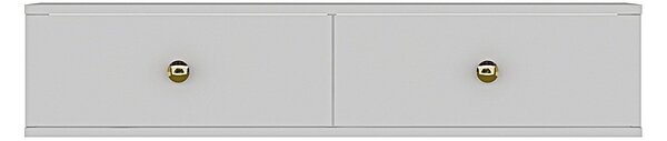 Hanah Home TV Stand White Gold Zuzu 120 - White, Gold