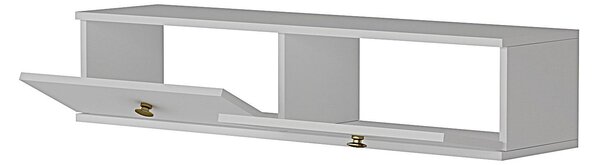 Hanah Home TV Stand White Gold Zuzu 120 - White, Gold