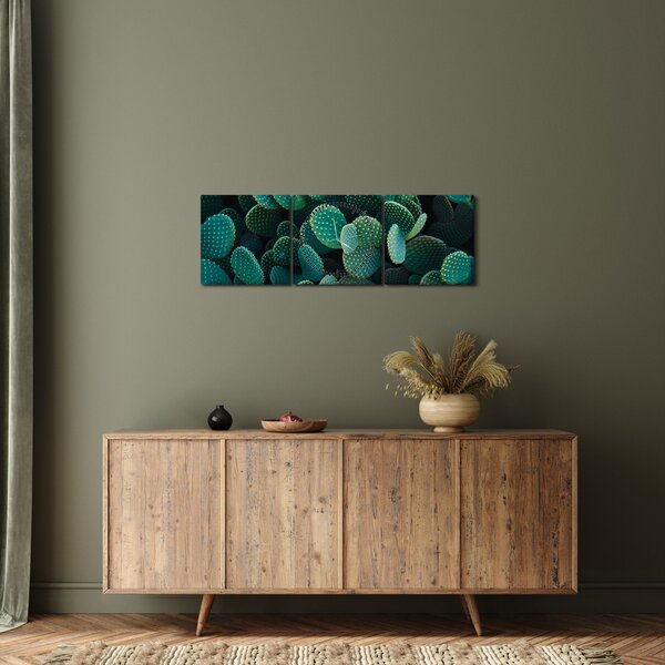 Kép - Opuntia (órával) (90x30 cm)