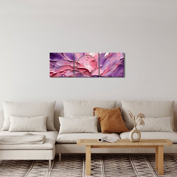 Kép - Romantikus absztrakció (órával) (90x30 cm)