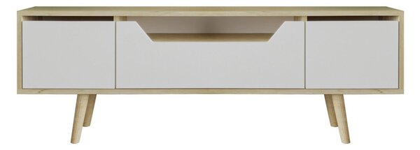 Hanah Home TV Stand Sapphire Oak White Roma 150 - Sapphire Oak, White
