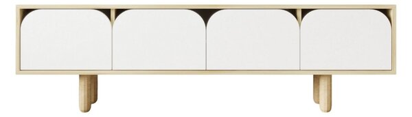 Hanah Home TV Stand Sapphire Oak White Lazio - Sapphire Oak, White