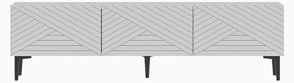 Hanah Home TV Stand White Felix - White