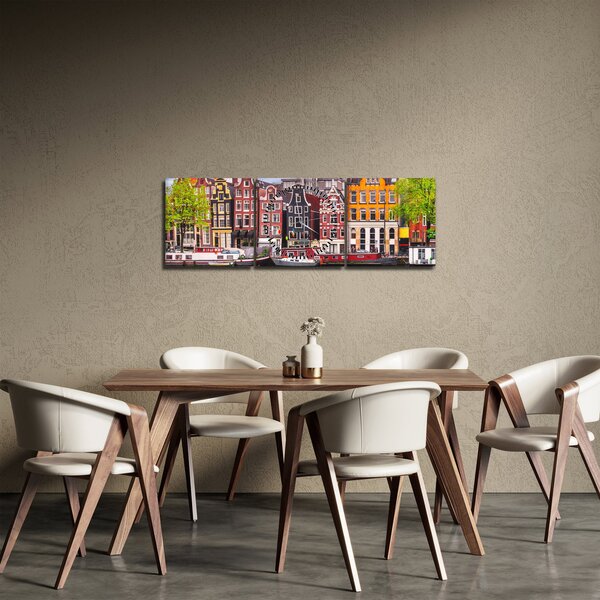 Kép - Amszterdam, táncházak (órával) (90x30 cm)