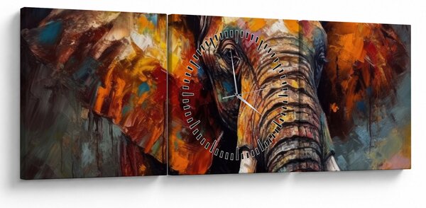 Kép - Egy elefánt festése (órával) (90x30 cm)