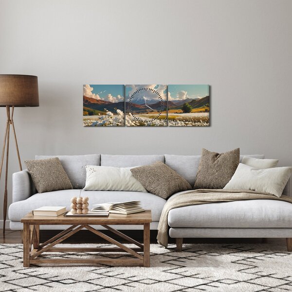 Kép - Csendes táj (órával) (90x30 cm)